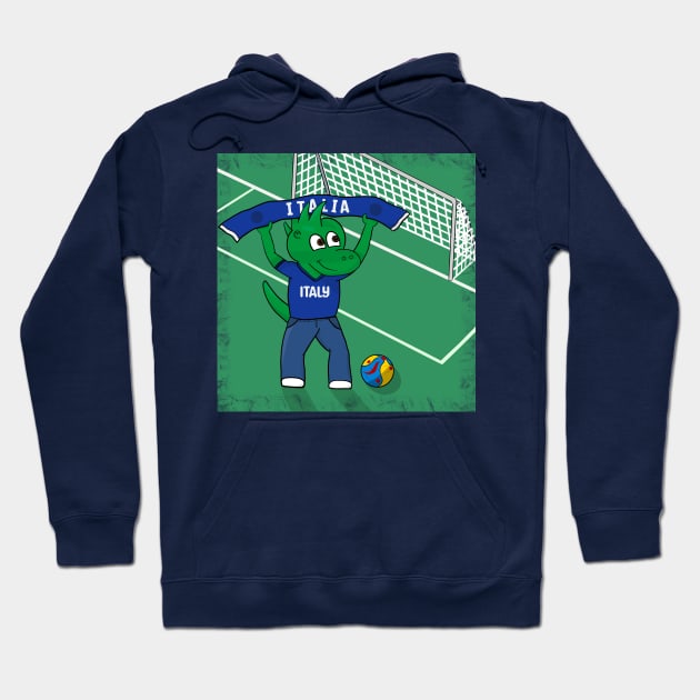 Dino Italy Football Fan Hoodie by SNCdesigns